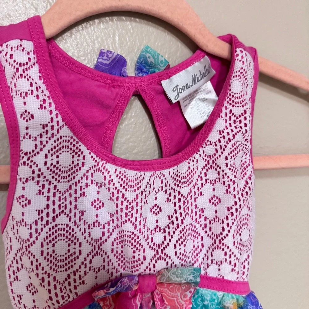 Jona Michelle Colorful Sleeveless Kids Dress